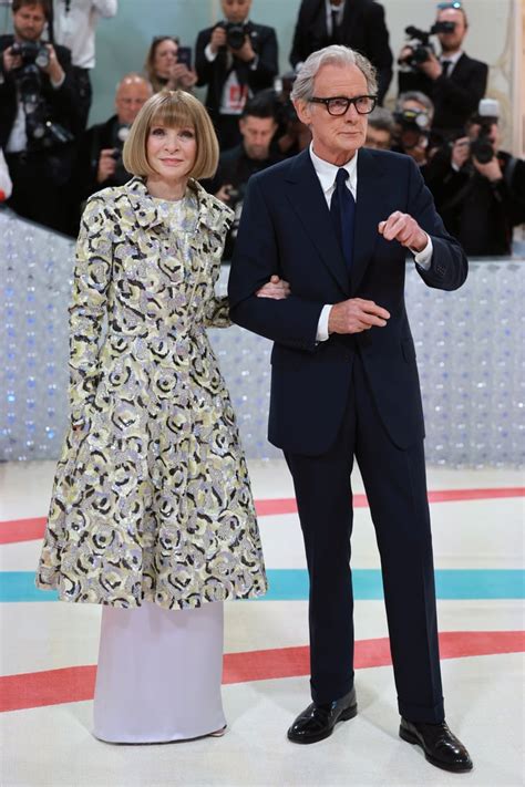 Anna Wintour And Bill Nighy At The 2023 Met Gala Met Gala 2023 Red