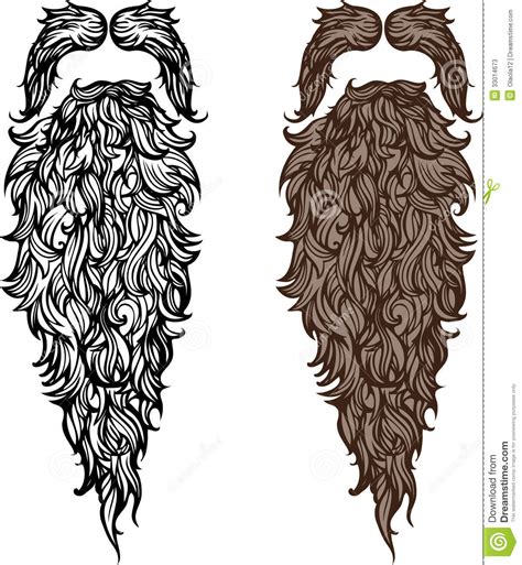 beard and mustache stock vector illustration of humor 33014673