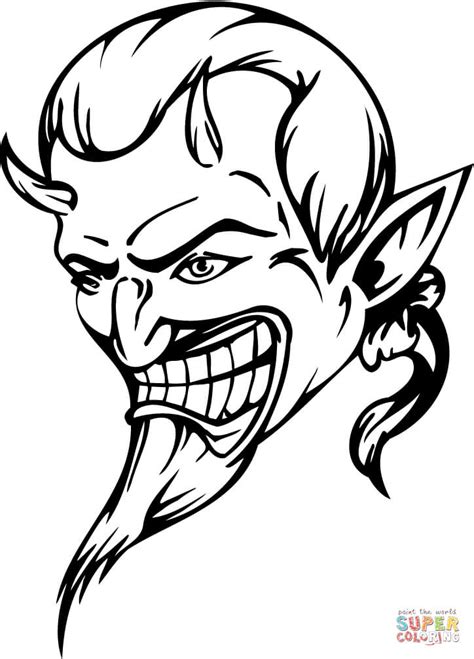 devil coloring page  printable coloring pages