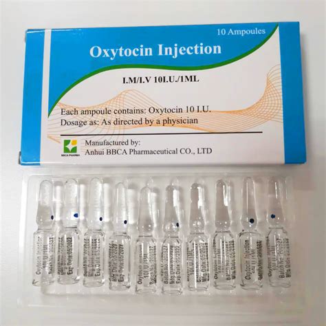 colorless liquid oxytocin injection gynecological medicine ampoules