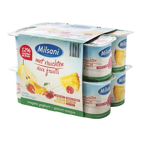 milsani magere fruityoghurt kopen aan lage prijs bij aldi