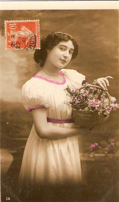Vintage French Photo Postcard Romantic Postcard Etsy