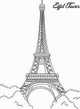 Coloring Pages France Eiffel Tower Popular Library Clipart Books Giewont sketch template