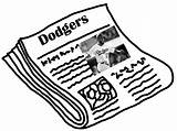 Coloring Newspaper Pages Cavaliers Dodgers Lakers Cleveland La Drawing Clipart Sox Boston Red Getcolorings Dodge Color Clipartmag Getdrawings Print Library sketch template