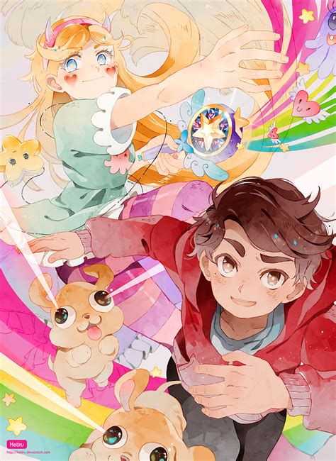 Star Butterfly And Marco Diaz Star Vs The Forces Of Evil Drawn By