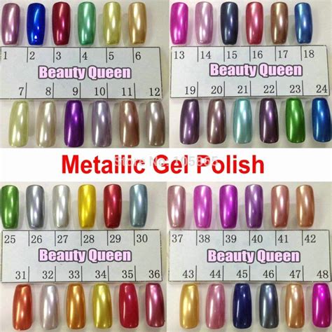 gel color nail polish fresh 48 colors metallic mirror nail gel polish