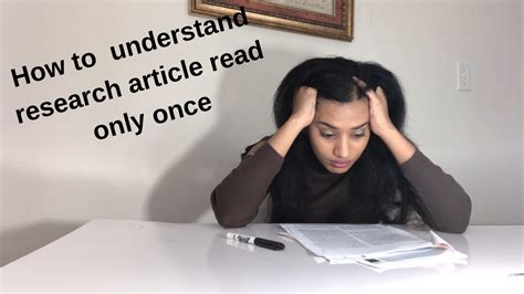 understand research article read   youtube