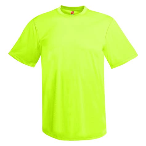 hanes  cool dri performance  shirt safety green fullsourcecom