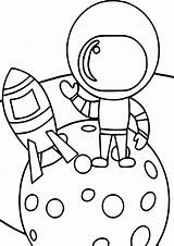 Astronaut Astronauta Colorare sketch template