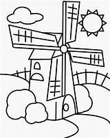Vento Moinho Mulino Windmill Paesaggi Desenho Disegno Tasarrufu Enerji Colorear Onceokuloncesi Molinos Boyamalari Windmills Boyama Misti Megghy Tudodesenhos sketch template