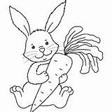 Carrot Bunny Coloring Stamping Kids Easter Pages Digi Freebie Rabbit Colouring Eating Craftgossip Cute Surfnetkids Rabbits sketch template