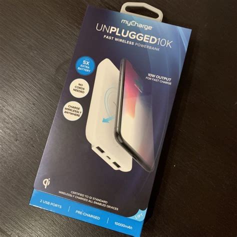 mycharge unplugged  portable charger lets  charge wirelessly giveaway portable charger