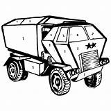Coloring Pages Truck Army Military Vehicles Printable Getcolorings Color Print Getdrawings sketch template