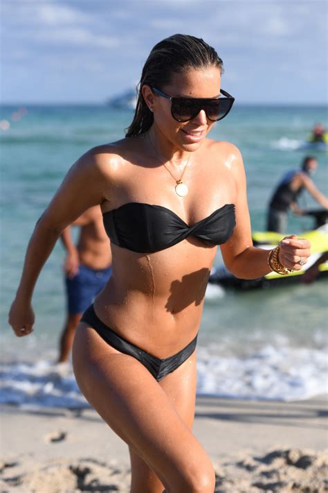 sylvie meis in black bikini on the beach in miami celebzz
