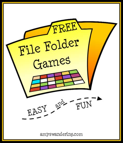 file folder games amys wandering