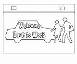 Welcome Coloring Back Pages Work Freecoloring Printable sketch template