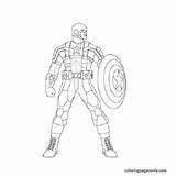 Captain sketch template