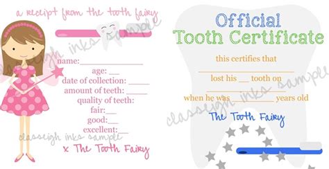 tooth fairy notes printable file jane