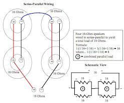speaker parallel wiring series parallel parallel wiring parallel