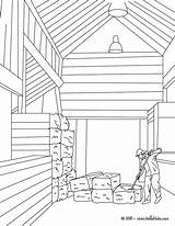 Farmer Coloring Straw Storing Hellokids Print Color Pages sketch template