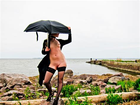 Rainy Day Nude With Black Stockings October 2011 Voyeur Web Hall