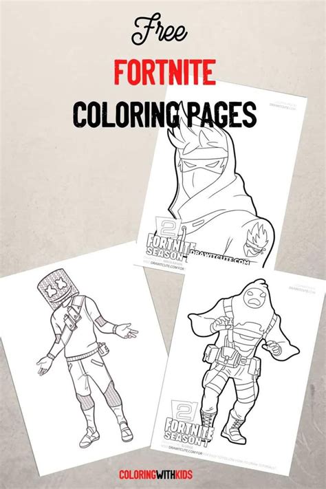 fortnite coloring pages kids printable coloring pages coloring