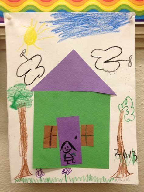 kids   shapes    house preschool activity
