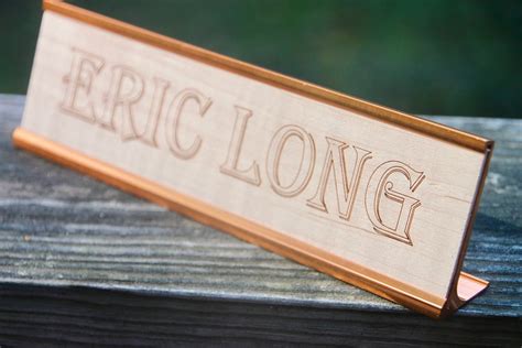 unique  plate office gifts custom engraved wood etsy