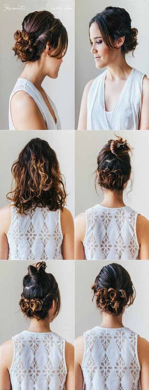 20 Incredibly Stunning Diy Updos For Curly Hair Pinterest Life Club