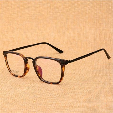 Tr90 Vintage Tortoise Eyeglass Frames Metal Acetate Full Rim Retro