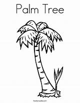 Palm Coloring Tree Pokok Kelapa Print Pages Printable Kids Trees Color Sheet Sheets Twistynoodle Noodle Boom Chicka Hawaiian Built California sketch template