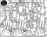 Paper Summer Dolls Doll Printable Styles Monday Marisole Jaunty Coloring Pages Thin Personas Print Disney Colouring Click Paperthinpersonas Friends Pdf sketch template
