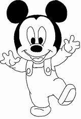 Coloring Mickey Mouse Pages Printable Baby Print Kids Para Colorear Disney Dibujos Bebe Color Colouring Tegning Printables Drawing Gianfreda Head sketch template