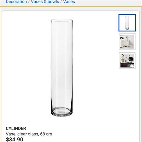 ikea cylinder vase cm tall furniture home living home decor