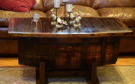 whiskey barrel coffee table barrel coffee table rustic