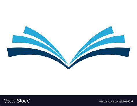 abstract book logo icon royalty  vector image