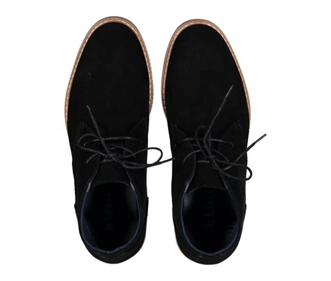 B Blass Mens High Cut Round Toe Shoes Black Brands For Less