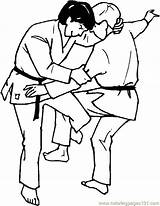 Karate Judo Martial sketch template