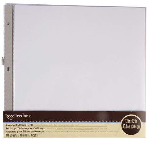 buy recollections scrapbook album refill pages