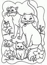 Coloring Family Animal Pages Popular Coloringhome sketch template
