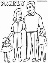 Family Coloring Pages Colorings Print Family11 sketch template