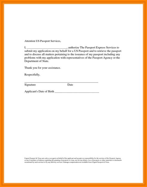 letter  authorization   behalf collection letter template
