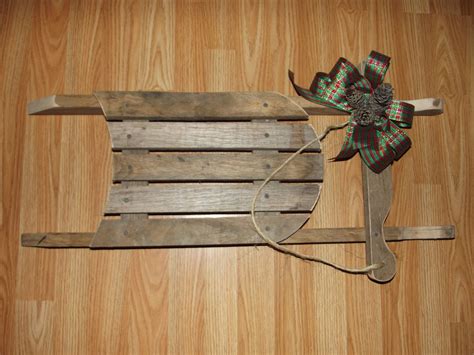 barnwood sled   pallet wood barn wood crafts christmas wood