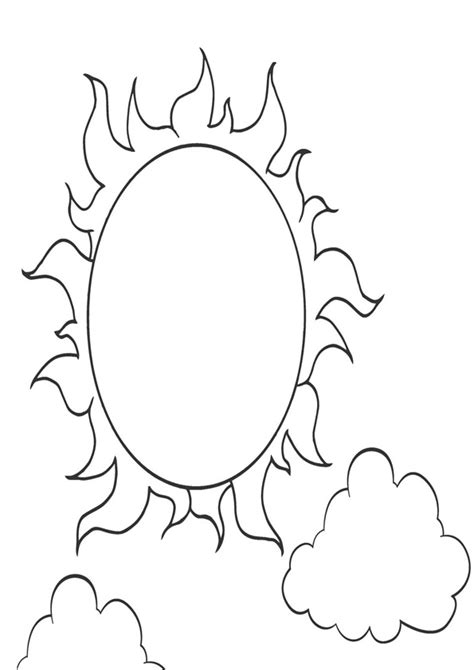 coloring pages printable sun coloring pages