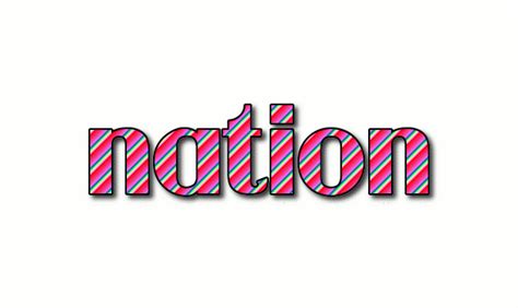 nation logo outil de conception de logo gratuit de flaming text