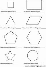 Perimeter Educational Print Handout Worksheet School Below Please Click sketch template