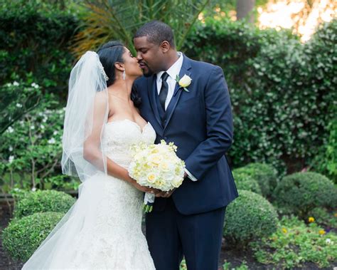 Real Wedding Timothy And Cametria’s Elegant Navy And Yellow Springtime