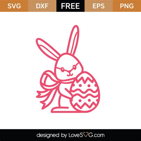 Free Easter Bunny Svg Cut File