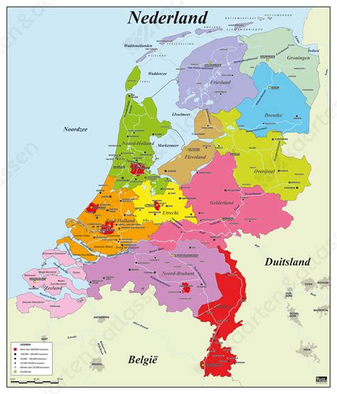 kaart nederland met provincies kaart