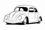 Vw Beetle Volkswagen Coloring Drawing Pages Vintage Lineart Car Beetles Classic Drawings Visit Vector Deviantart sketch template